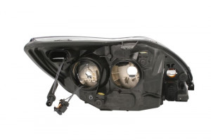 Far stanga potrivit FORD FOCUS 2008-2012 - (H1/H7, reglaj electric, cu motoras, fundal negru) - Img 2