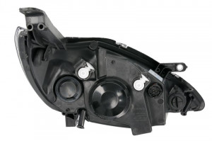 Far stanga potrivit FORD KA - (H4, electric, cu motoras, fundal cromat) - Img 2