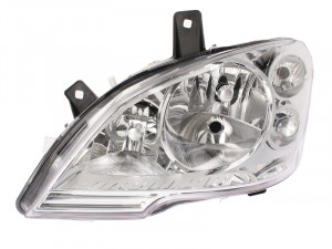 Far stanga potrivit MERCEDES Clasa VIANO (W639), VITO / MIXTO (W639), VITO (W639) - (H7, reglaj electric, cu motoras, fundal cromat)