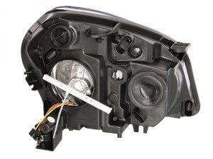 Far stanga potrivit NISSAN QASHQAI I - (H7, reglaj electric, fundal negru/insertii crom) - Img 2