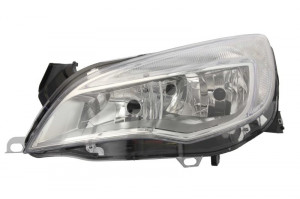 Far stanga potrivit OPEL ASTRA 2009-2012 - (H7, reglaj electric, cu motoras, fundal cromat)