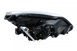 Far stanga potrivit OPEL CORSA D - (H1/H7, reglaj electric, cu motoras, fundal cromat) - Img 2