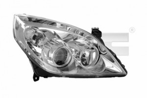 Far stanga potrivit OPEL SIGNUM, VECTRA C, VECTRA C GTS 2005-2008 - (H1/H7, reglaj electric, cu motoras, fundal cromat)