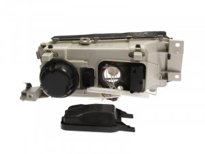 Far stanga potrivit SKODA OCTAVIA I - (H3/H4, electric, cu motoras, fundal cromat) - Img 2