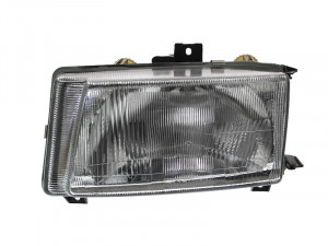 Far stanga potrivit VW CADDY, POLO 1995-2004 - (H4, electric, manual, fundal negru)