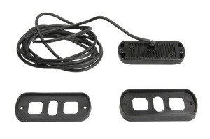 Girofar (albastru, 12/24V, LED, LED, 21W, montare rigidă, 2-puncte montare, numar programe: 2, direcțional; pentru montare pe suprafete verticale; bliț sincronizat; fir 3m) - Img 2