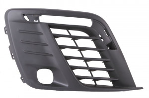 Grila bara cu locas far ceata, plastic, negru potrivit PEUGEOT TRAVELLER dupa 2016