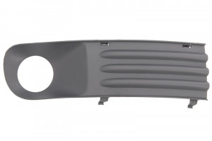 Grila bara fata Dreapta cu locas proiector, plastic, gri potrivit VW MULTIVAN T5, TRANSPORTER T5 2003-2015 2009-2015