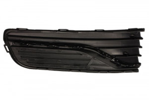 Grila bara fata Dreapta plastic, crom/negru/negru lucios potrivit VW POLO, POLO V 06.09- 05.14-09.17 - Img 2