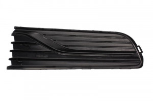 Grila bara fata Dreapta plastic, negru potrivit VW POLO, POLO V dupa 2009 2014-2017 - Img 2