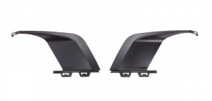 Grila bara Fata Dreapta/Stanga set, plastic, negru potrivit PEUGEOT 308, 308 I, 308 II 2007-2021 Break 2011-2013