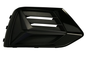 Grila bara fata potrivita Audi Q3 F3 dupa 2018 - plastic, negru / negru lucios