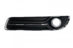Grila bara fata Stanga cu locas proiector, plastic, crom/negru potrivit CHRYSLER 300C 2004-2012 2011-2014