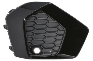 Grila bara fata stanga potrivit Audi A3 8Y 2020-2024 - plastic, negru /negru-mat