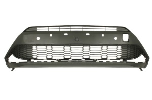 Grila bara fata stanga potrivita Toyota C-HR 1 2019-2023 - plastic, negru, cu gauri pentru senzorii de parcare