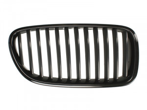 Grila radiator Dreapta potrivit BMW 5 (F10), 5 (F11) 2.0-4.4 2009-2017 dupa 2009 - (negru/negru lucios)