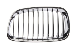 Grila radiator Stanga potrivit BMW 1 (F20), 1 (F21) 1.6-3.0 2011-2015 - (crom/negru)