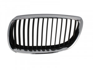 Grila radiator Stanga potrivit BMW 3 (E92), 3 (E93) 1.6-4.4 2006-2013 pana in 2010 - (crom/negru)