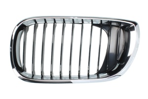 Grila Stanga potrivit BMW 3 E46 2001-2007 - (pentru caroserie break; salon; crom/negru)