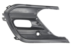 Grila ventilatie bara fata dreapta potrivit VW POLO VI AW dupa 2021 - (cu orificii lampa ceata, cu orificii senzor parcare, plastic, negru) - Img 2