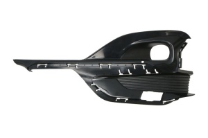 Grila ventilatie bara fata stanga potrivit FORD PUMA 2 dupa 2019 - (cu orificii lampa ceata, plastic, negru lucios, ST)