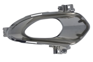 Grila ventilatie bara fata stanga potrivit KIA CEED II JD 2012-2015 - (cu orificii lampa ceata, crom, SPORT) - Img 2