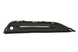 Grila ventilatie bara fata stanga potrivit VOLVO S60 II 2013-2019 - (cu orificii senzor parcare, plastic, negru)