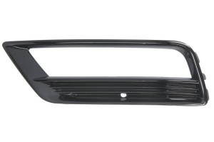 Grila ventilatie bara fata stanga potrivit VW GOLF 7 2012-2017 - (cu orificii lampa ceata, cu orificii senzor parcare, abs, negru lucios, R-LINE)