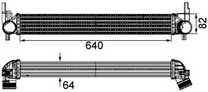 Intercooler potrivit AUDI A1; SEAT IBIZA IV, IBIZA IV SC, IBIZA IV ST, IBIZA IV/HATCHBACK, TOLEDO IV; SKODA FABIA II, FABIA II PRAKTIK, RAPID, ROOMSTER, ROOMSTER PRAKTIK 1.2D-1.9D 03.08-12.19 - Img 2