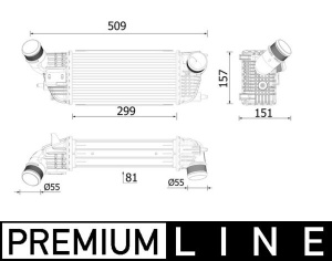 Intercooler potrivit PEUGEOT 508 I 2.0DH 11.10-12.18 - Img 3