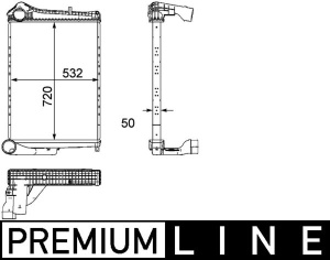 Intercooler potrivit RVI MIDLUM; VOLVO FL II, FL III D7E240-DXi7 05.06- - Img 3
