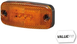 Lumina delimitare stanga/dreapta, galben, LED, inaltime 22mm; latime 111mm; adancime 51mm, surub/fixare orizontala, lungime cablu 500mm, 12/24V (IP67) - Img 3