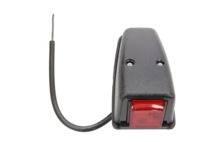 Lumina delimitare stanga/dreapta, rosu, LED, inaltime 46,5mm; latime 52mm; adancime 90,6mm lungime cablu 250mm, 12/24V (corner) - Img 1