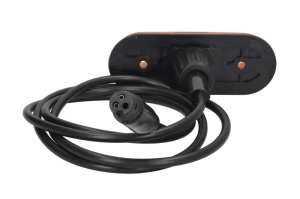 Lumina delimitare stanga/dreapta; UNIPOINT I, forma: oval, portocaliu, LED, inaltime 44mm; latime 119mm; adancime 18mm lungime cablu 1500mm, fara prindere, 24V (conector: ASS3 3PIN, IP69K, UNIPOINT I) - Img 2