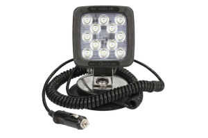 Lumina lucru (LED, 12/24V, 17W, 1750lm, numar elemente LED: 12, lungime: 101mm, inaltime: 101mm, adancime: 60mm, cu comutator; cu dop; cu fir spiralat de 3m; montabil cu magnet) - Img 3