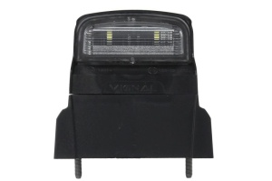 Lumina numar inmatriculare (LED, 12/24V, culoare: negru, culoare sticla: alb, conector: SUPERSEAL)