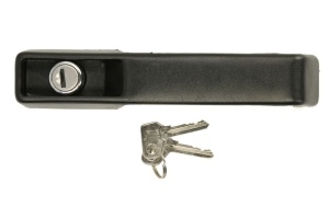 Maner usa Fata Dreapta potrivit IVECO DAILY I 2.4D 1978-1989 - (extern, cu incuietoare, negru)