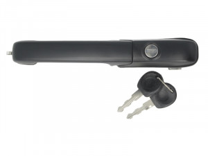 Maner usa Fata Dreapta potrivit VW PASSAT B3/B4 1.6-2.9 1988-1997 - (cu cheie, extern, cu incuietoare, negru) - Img 2