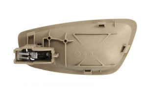 Maner usa fata potrivit BMW Seria 1 2007-2014 - /spate dreapta interior, bej/crom - Img 2