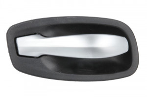 Maner usa Fata/Spate Stanga potrivit BMW 5 (E60), 5 (E61) 2.0-5.0 2002-2010 - (interior, argintiu/negru)