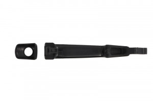 Maner usa Stanga Fata potrivit PEUGEOT 2008 I, 207, 208 I, 3008 I, EXPERT dupa 2006 - (exterior, cu gaura pentru incuietoare; textura neagra) - Img 2