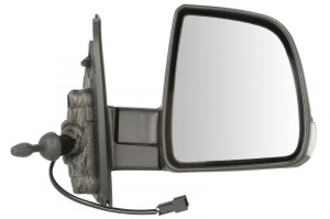 Oglinda dreapta potrivit FIAT DOBLO 2010-2014 - mecanica , grunduita