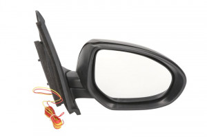Oglinda dreapta potrivit MAZDA 2 2007-2015 - electrica incalzita, crom, grunduita