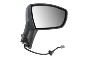 Oglinda exterioara dreapta potrivit FORD ECOSPORT 2013-2017 - (electric, asferic, grund, cu semnalizator)