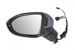 Oglinda exterioara stanga potrivit VW ID.3 dupa 2019 - (electric, asferica, cu incalzire, asistent pentru schimbarea benzii, pliere electric, cu indicator)