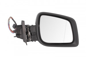 Oglinda laterala Dreapta electric, asferica, incalzita, crom, pliabil electric potrivit MERCEDES Clasa A W169, B SPORTS TOURER W245