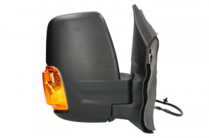Oglinda laterala Dreapta electric, convexa, incalzita, crom, mic de statura potrivit FORD TRANSIT, TRANSIT V363 - Img 2