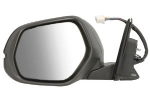 Oglinda laterala stanga potrivit HONDA HR-V dupa 2014 - (electric, cu memorie, asferic, cu incalzire, grund, rabatare electrica, cu semnalizare)