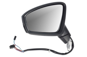 Oglinda laterala Stanga potrivit VW TIGUAN II 2016-2024 - (electric; asferice, cu incalzire; asistenta la schimbarea benzii; captuseala, cu memorie; pliabil electric, cu indicator)