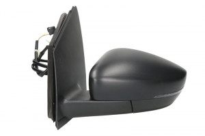 Oglinda stanga mecanica asferic, crom VW POLO intre 2009-2014 - Img 2